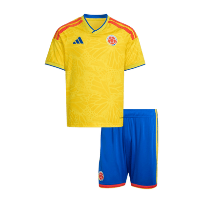 Maillot et short de football domicile Colombie Coupe du Monde 2026 pour enfant