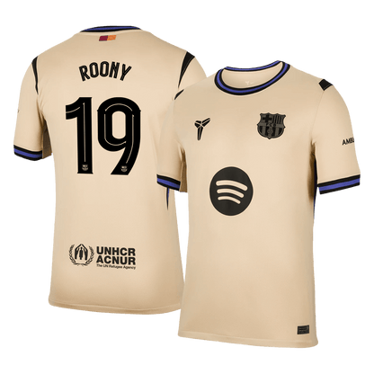 Maillot de football ROONY #19 extérieur Ligue des Champions 2025/26 du FC Barcelone pour homme