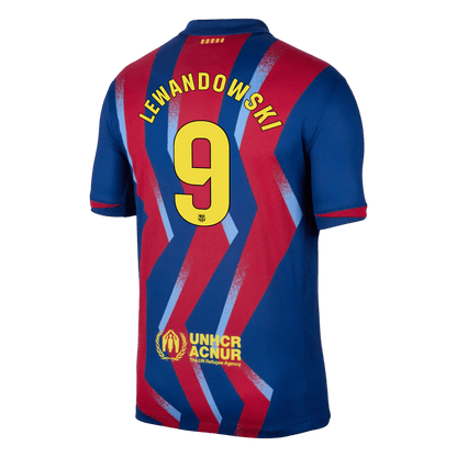 Maillot de foot Lewandowski #9 homme FC Barcelone saison 2025/26, quatrième maillot extérieur