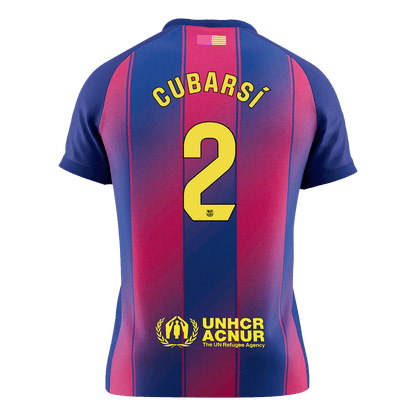 CUBARSÍ #2 Maillot de Foot Domicile Homme Barcelone 2025/26 [PREMIUM]