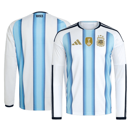 Maillot de football domicile manches longues Argentine Coupe du Monde 2026 pour homme