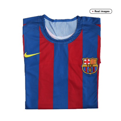 Maillot de football rétro domicile MESSI #30 Barcelone LDC Finale 2005/06 pour homme