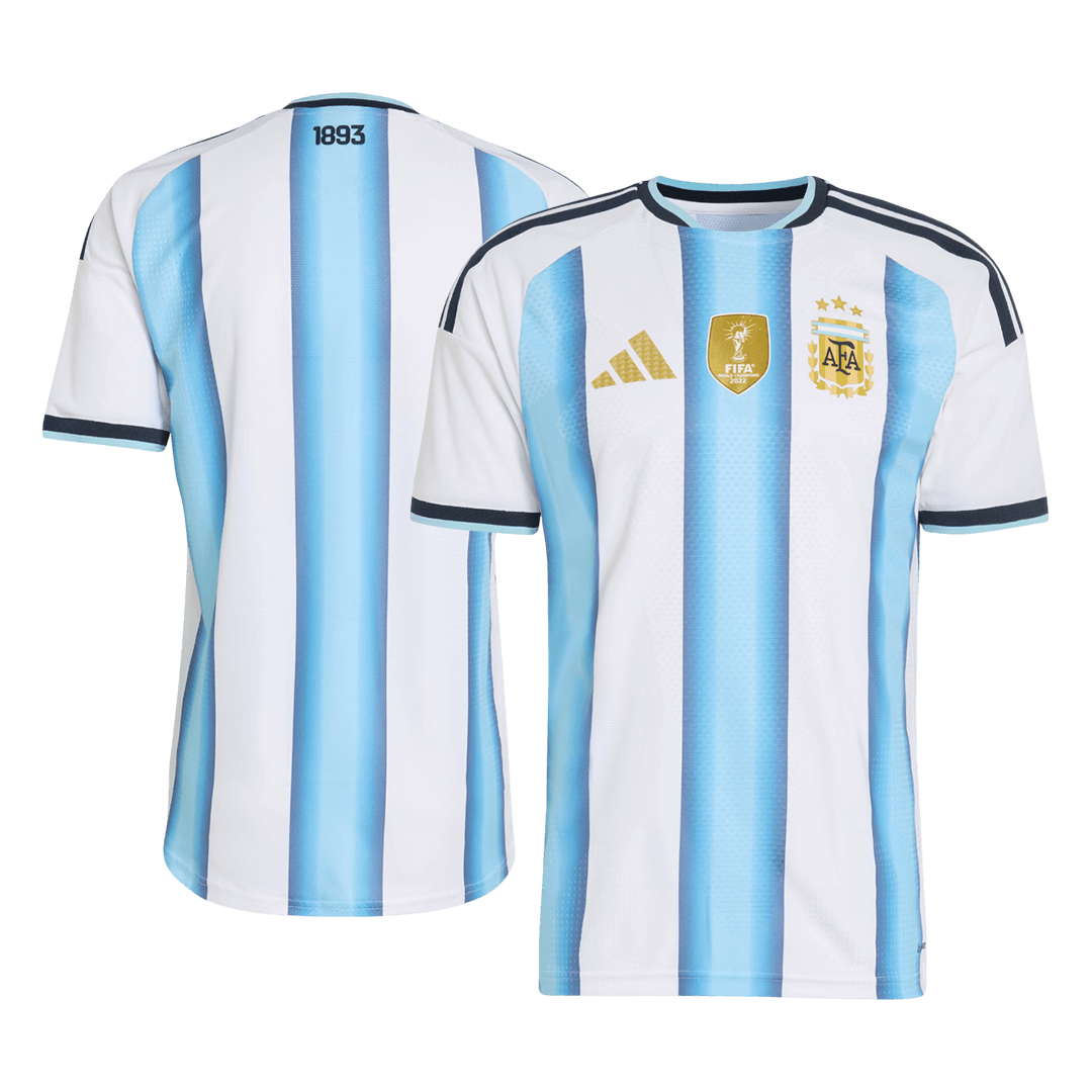 Maillot de football domicile version joueur Coupe du Monde 2026 Argentine pour homme - Coupe ajustée