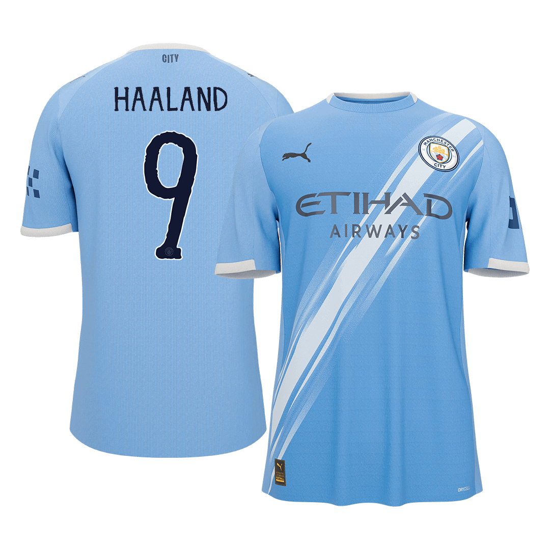Maillot de Foot Domicile Homme HAALAND #9 Manchester City Coupe du Monde 2025/26 [QUALITÉ SUPÉRIEURE]