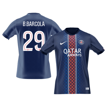 B.BARCOLA #29 Maillot de Foot Domicile PSG 2025/26 Homme [PREMIUM]