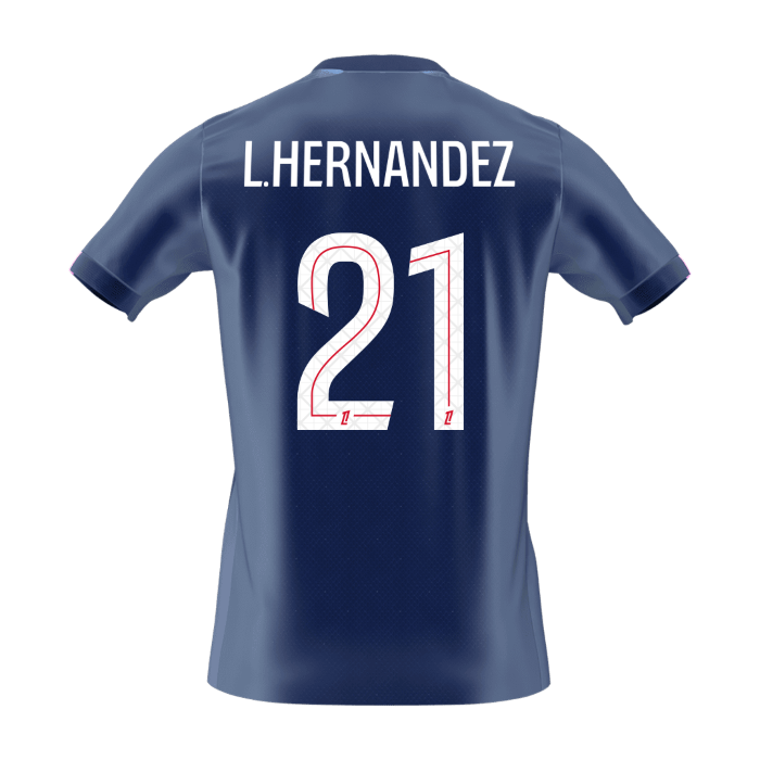 Maillot de foot domicile PSG 2025/26 Homme L.HERNANDEZ #21 [PREMIUM]
