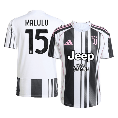 Maillot de foot domicile homme KALULU #15 Juventus 2025/26 version joueur - Coupe ajustée