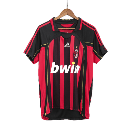 Maillot de foot domicile rétro AC Milan 2006/07 pour homme