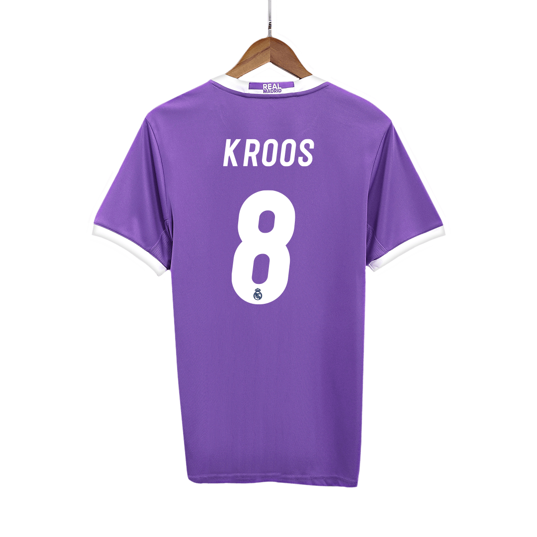 Maillot de Foot Rétro KROOS #8 Homme Real Madrid Extérieur 2016/17
