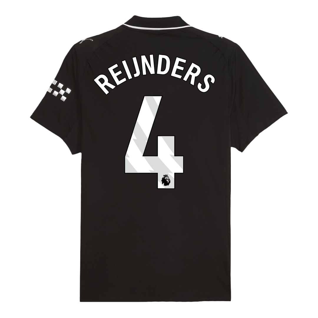Maillot de foot extérieur REIJNDERS #4 Manchester City 2025/26 version joueur homme - Coupe ajustée