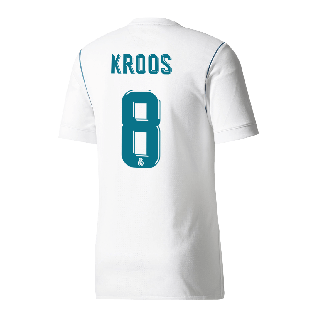Maillot de foot domicile Real Madrid 2017/18 homme KROOS #8 Rétro