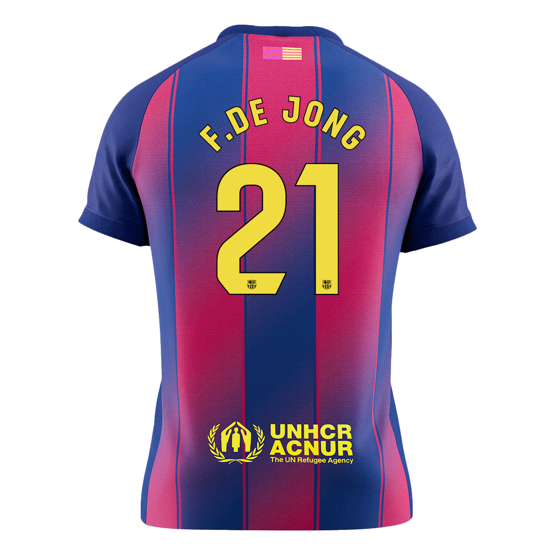F.DE JONG #21 Maillot de Foot Domicile Homme FC Barcelone 2025/26 [PREMIUM]