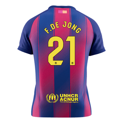 F.DE JONG #21 Maillot de Foot Domicile Homme FC Barcelone 2025/26 [PREMIUM]