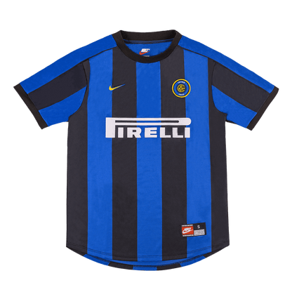 Maillot de foot domicile Inter Milan 1999/00 BAGGIO #10 Rétro Homme