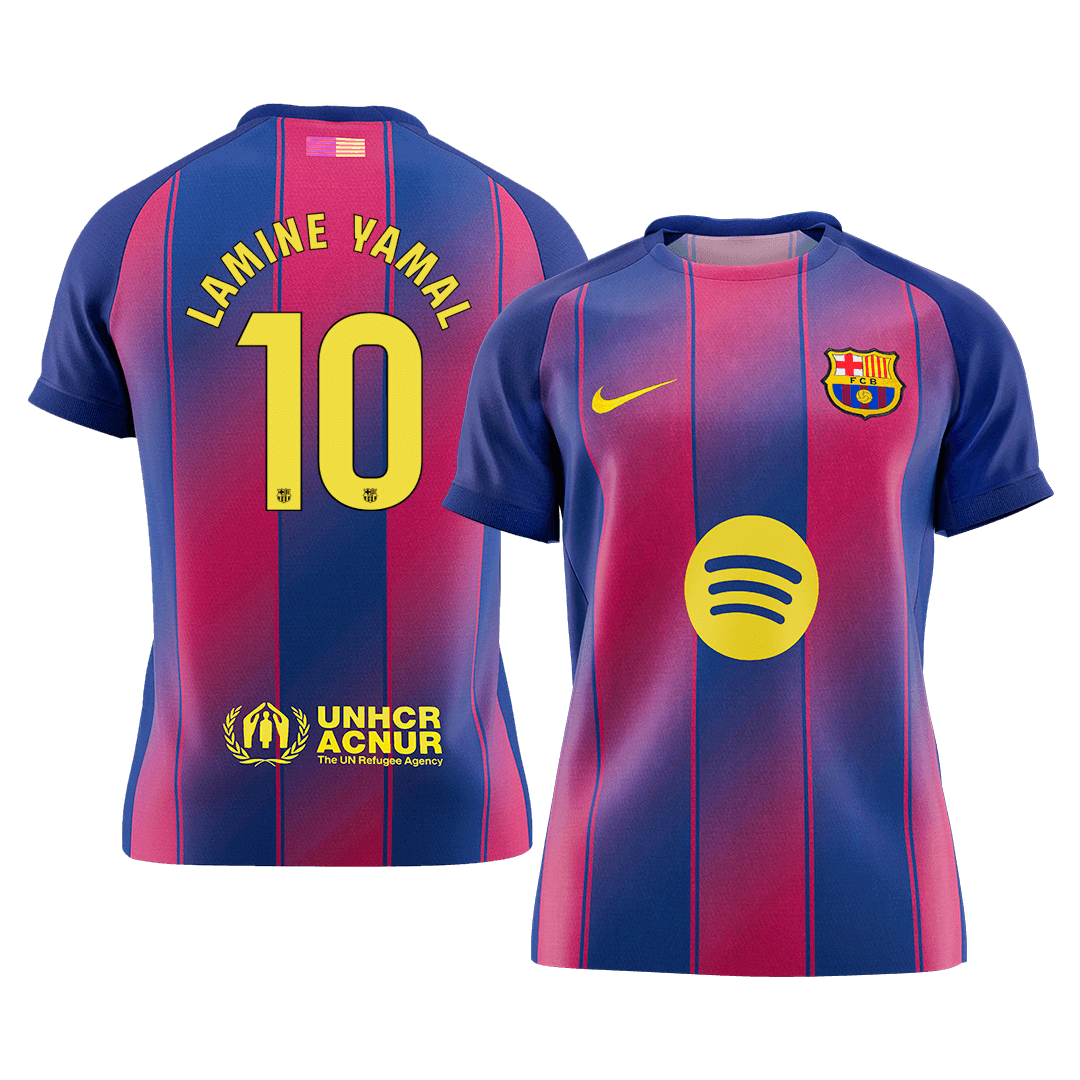 Maillot de foot domicile homme LAMINE YAMAL #10 Barcelone 2025/26 [PREMIUM]