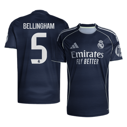 Maillot de foot extérieur Real Madrid 2025/26 Homme BELLINGHAM #5 [PREMIUM]