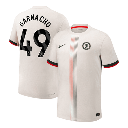 Maillot de football extérieur Chelsea 2025/26 - Version joueur - Coupe ajustée - GARNACHO #49 - Homme