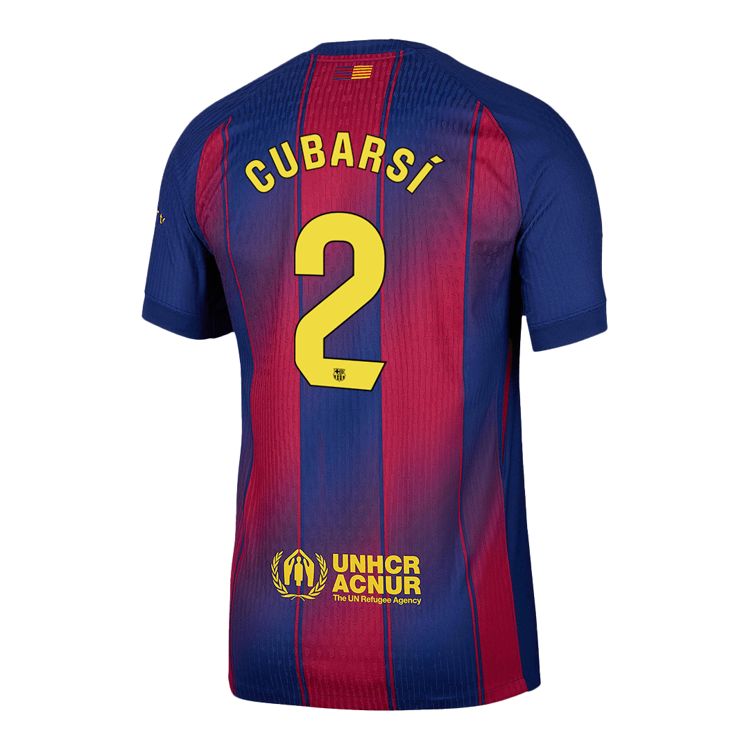 CUBARSÍ #2 Maillot de foot domicile Barcelone 2025/26 pour homme - Coupe ajustée