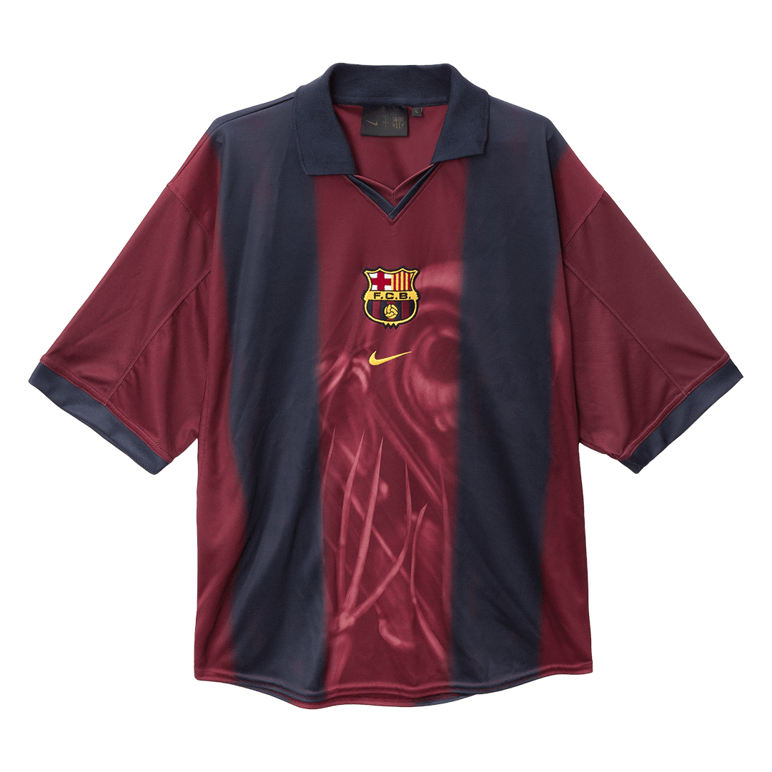 Maillot de foot domicile rétro FC Barcelone homme 2000/01