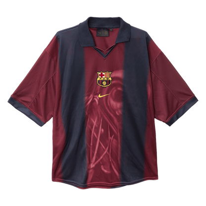 Maillot de foot domicile rétro FC Barcelone homme 2000/01