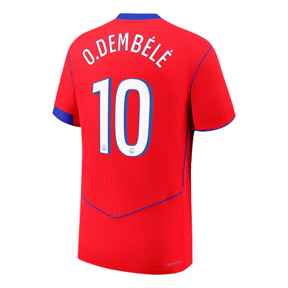 O.DEMBÉLÉ #10 Maillot de Foot Homme PSG 2025/26 Version Joueur Troisième Extérieur - Coupe Slim