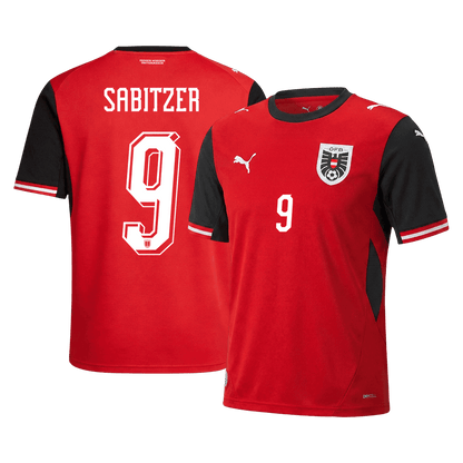 Maillot de Foot Domicile Homme Autriche Coupe du Monde 2026 SABITZER #9