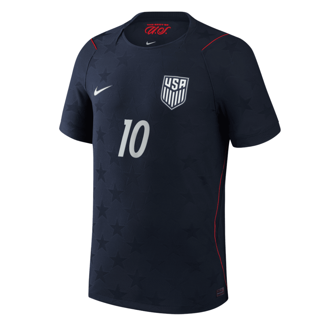 Maillot de football PULISIC #10 Homme USA Coupe du Monde 2026 Version Joueur Extérieur - Coupe Ajustée