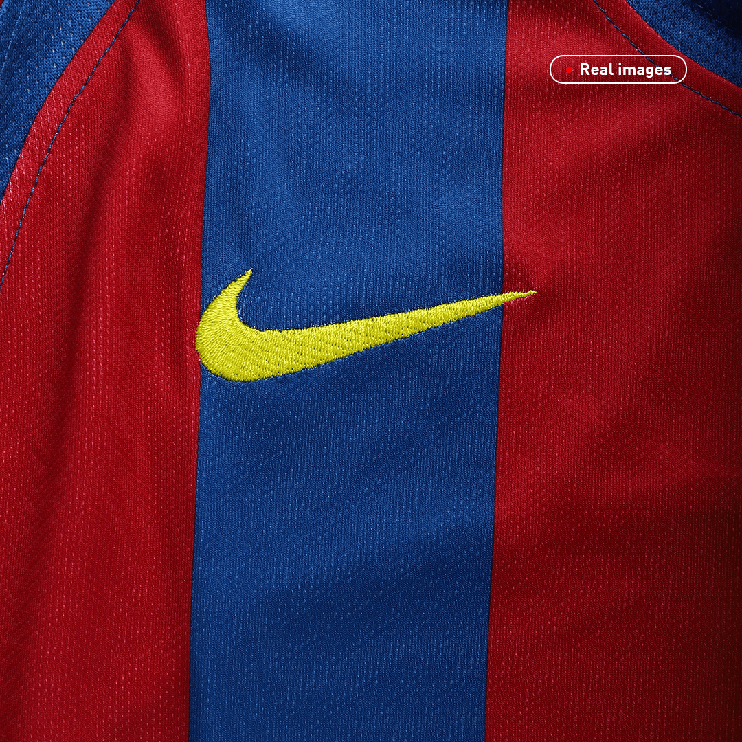 Maillot de foot domicile rétro FC Barcelone Ligue des Champions 2005/06 pour homme