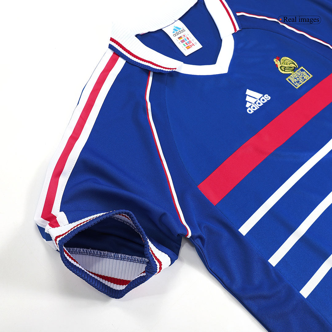 Maillot de foot domicile rétro pour homme France 1998