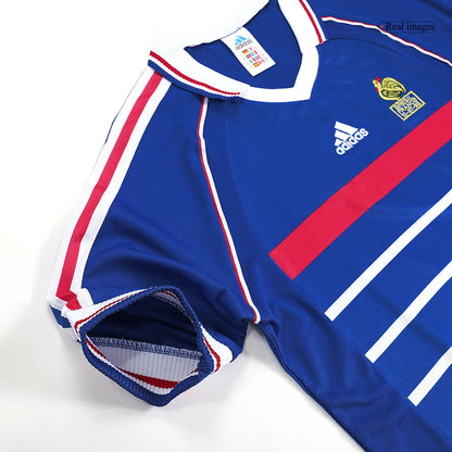 Maillot de foot domicile rétro pour homme France 1998