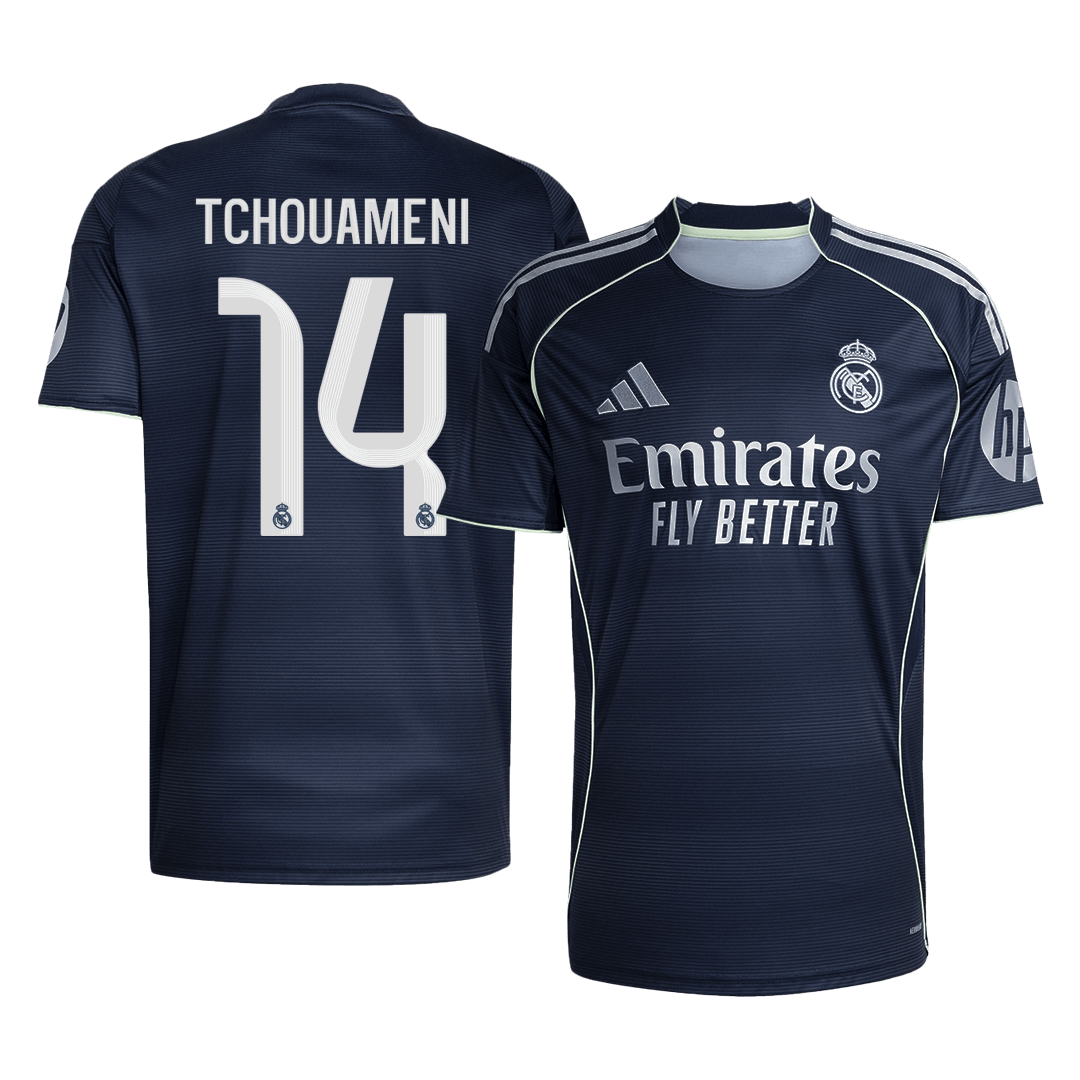 TCHOUAMENI #14 Maillot de Foot Extérieur Real Madrid 2025/26 Homme [PREMIUM]