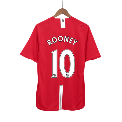 Maillot de Foot Domicile Rétro ROONEY #10 Homme Manchester United 2007/08
