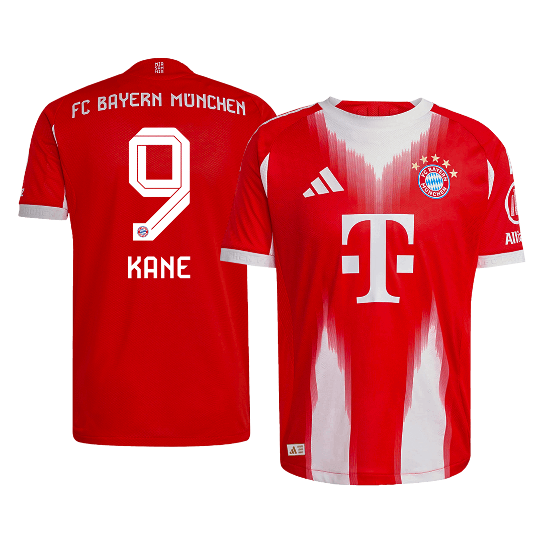 Maillot de foot domicile homme KANE #9 Bayern Munich saison 2025/26 - Version joueur - Coupe ajustée