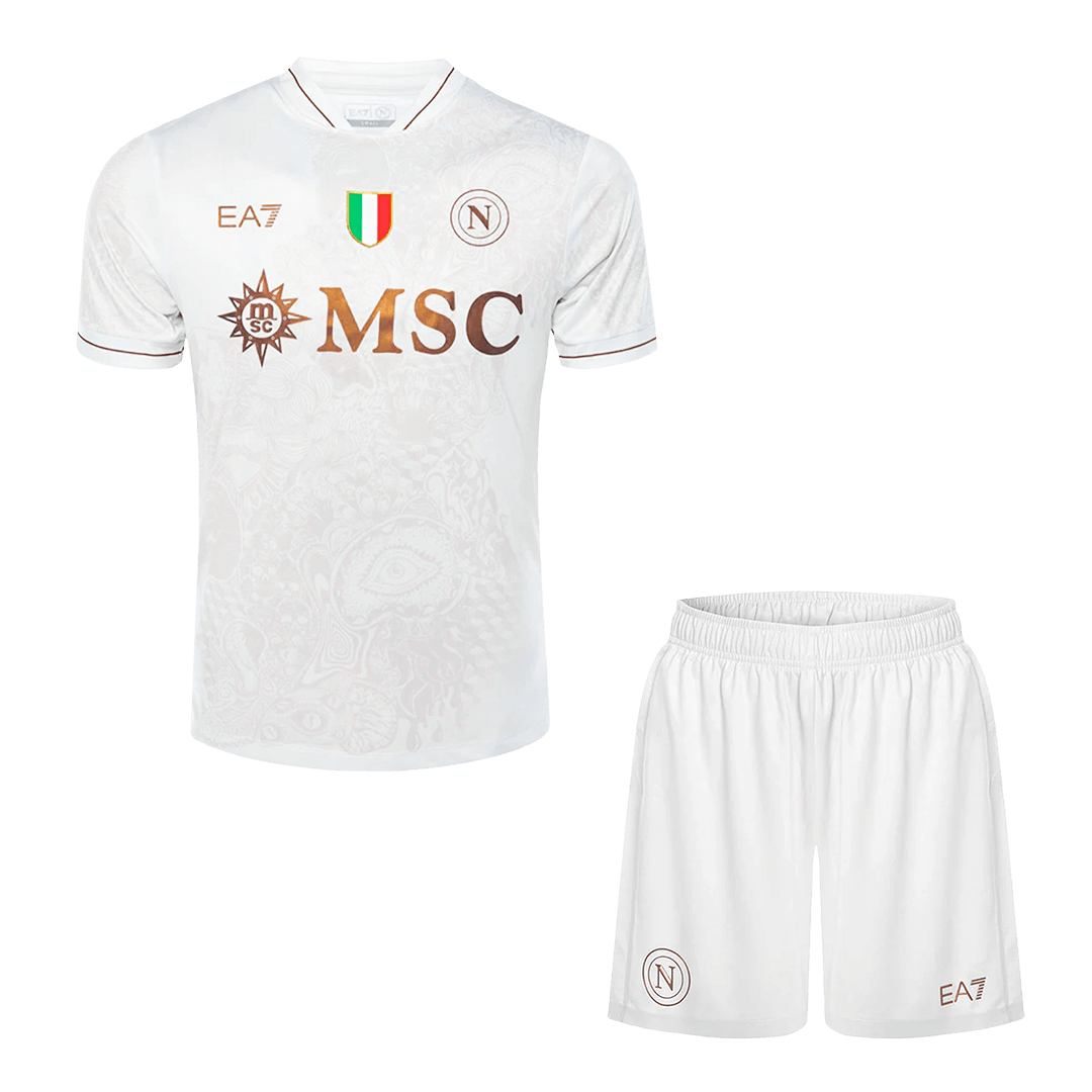 Ensemble maillot de football extérieur Napoli 2025/26 pour homme