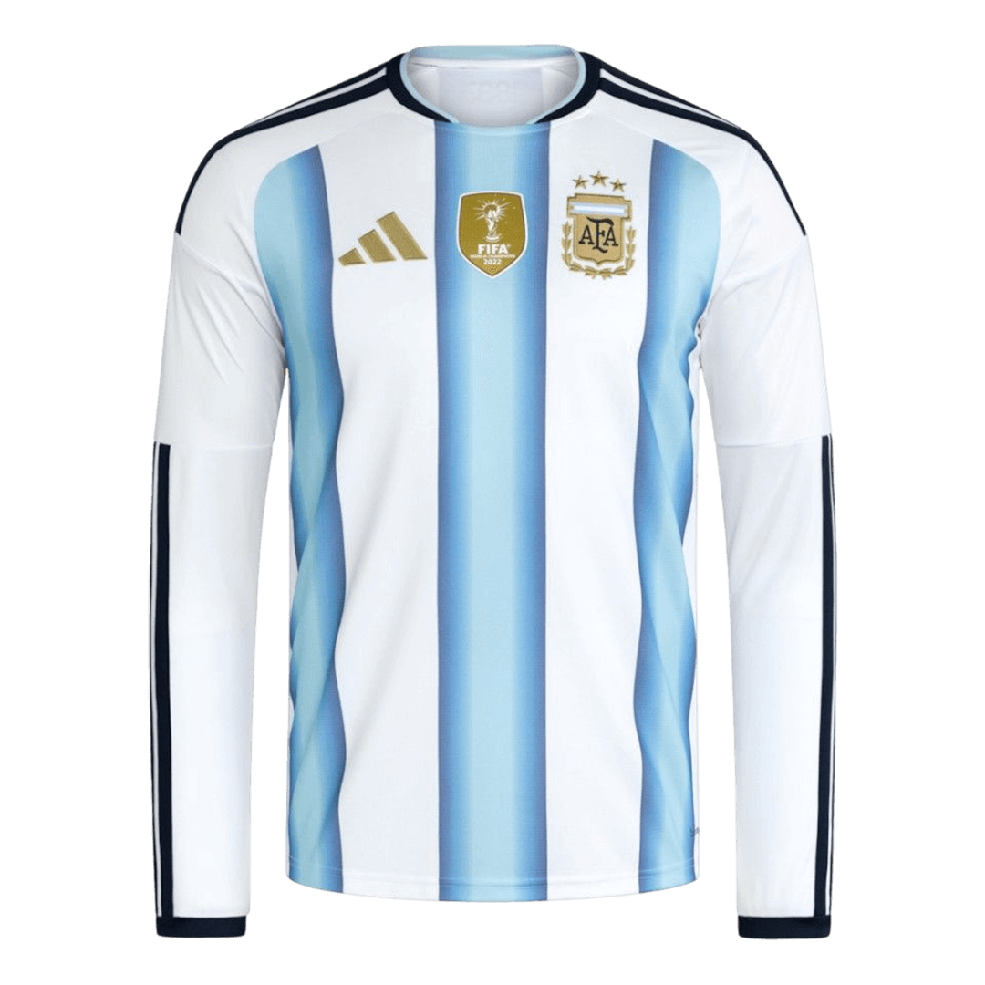 Maillot de football domicile manches longues Argentine Coupe du Monde 2026 pour homme