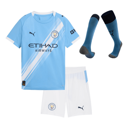 Kit complet de football domicile Manchester City 2025/26 pour enfant