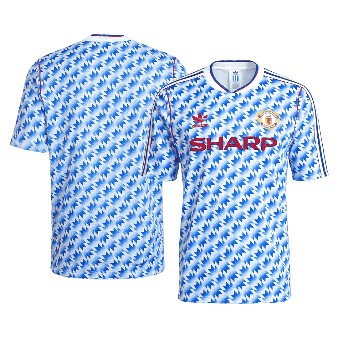 Maillot de foot extérieur rétro Manchester United 1990/92 pour homme
