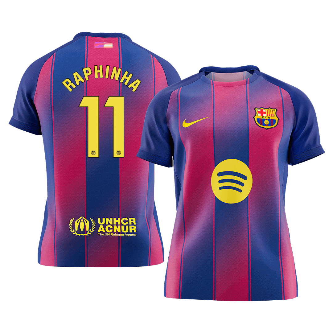 Maillot de Foot Domicile RAPHINHA #11 Barcelone 2025/26 Homme [PREMIUM]