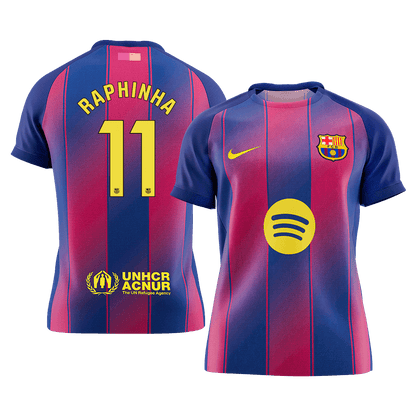 Maillot de Foot Domicile RAPHINHA #11 Barcelone 2025/26 Homme [PREMIUM]