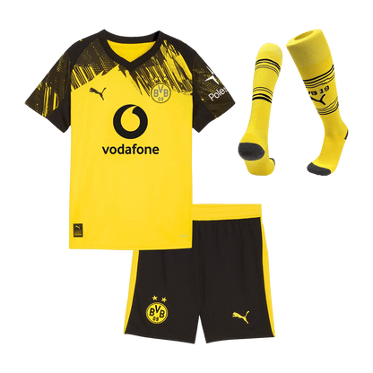 Maillot de foot domicile Borussia Dortmund 2025/26 pour enfant - kit complet