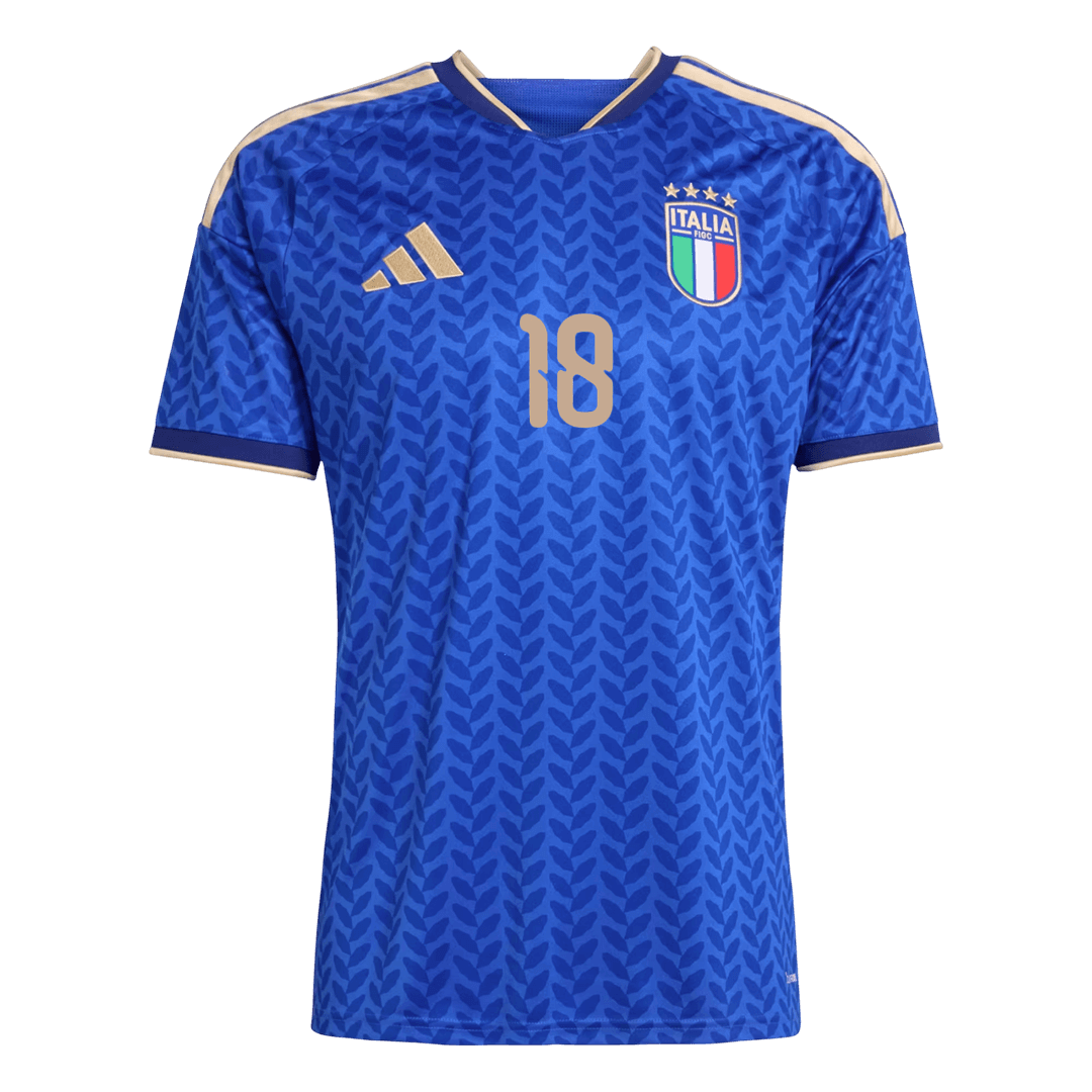 Maillot de foot domicile Italie Coupe du Monde 2026 Homme BARELLA #18 [PREMIUM]