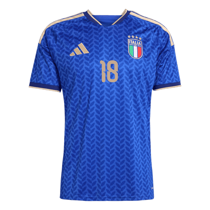 Maillot de foot domicile Italie Coupe du Monde 2026 Homme BARELLA #18 [PREMIUM]