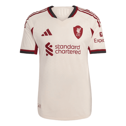Maillot de football extérieur Liverpool 2025/26 pour homme - Version joueur - Coupe ajustée