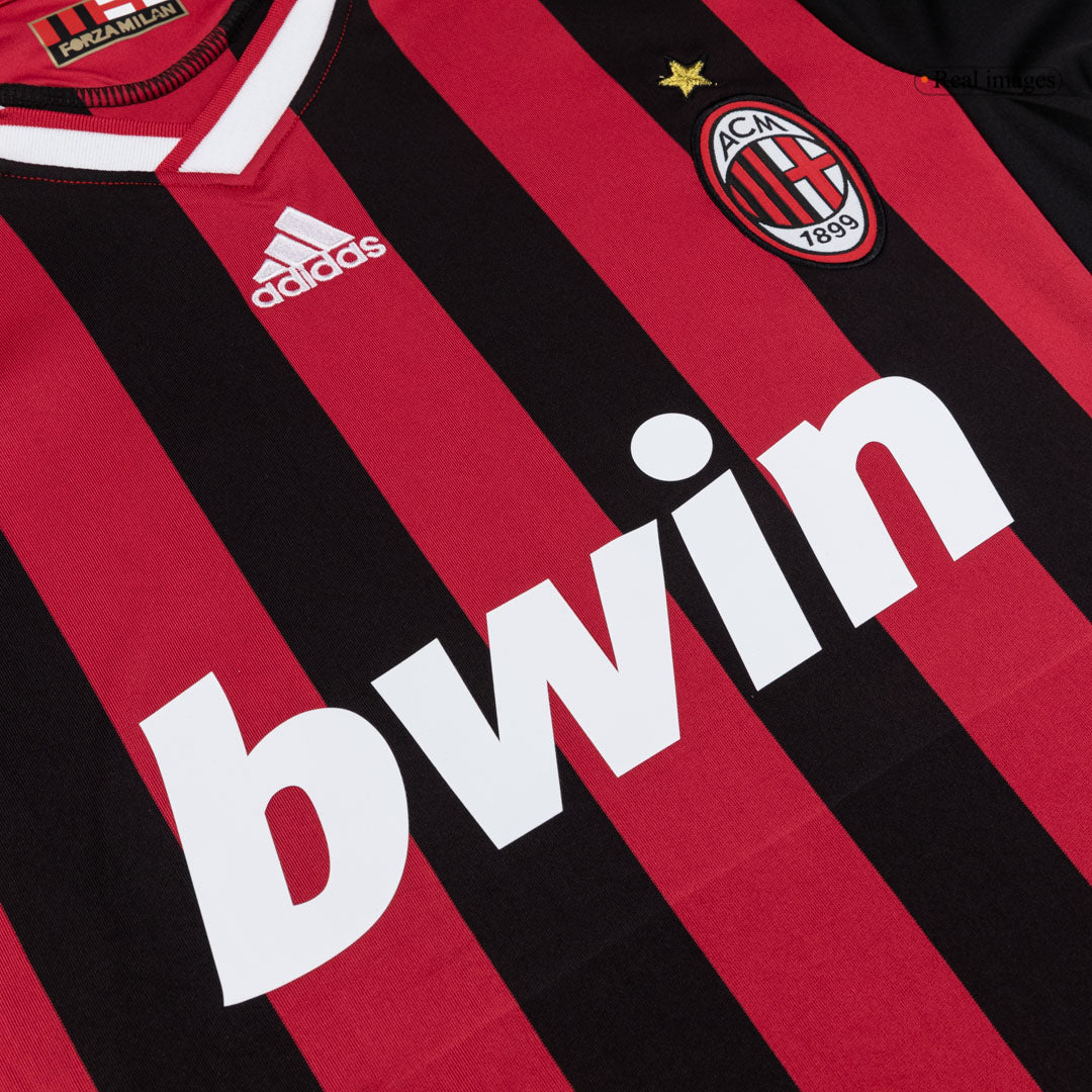 Maillot de Foot Rétro Domicile Homme AC Milan 2009/10