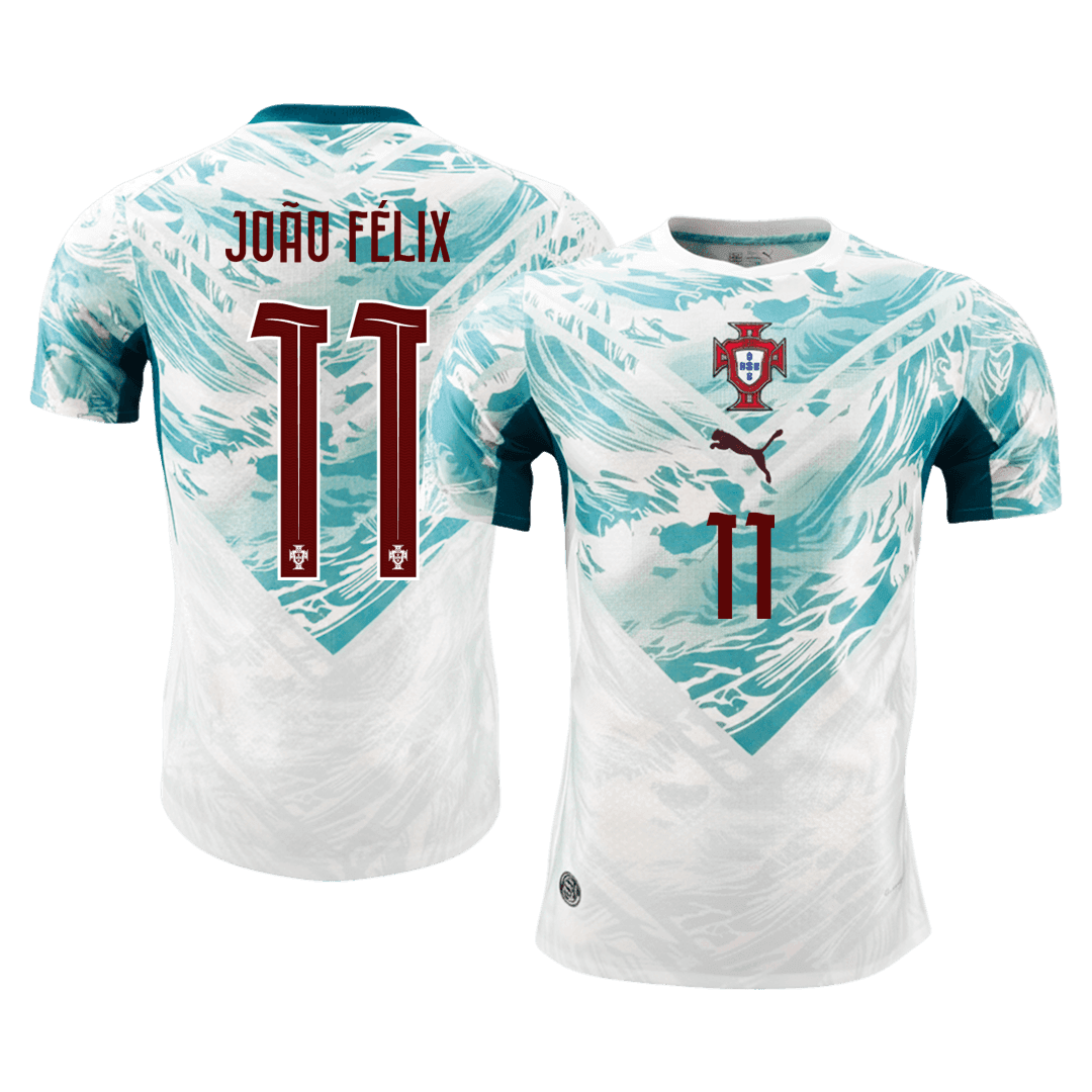 Maillot de football extérieur JOÃO FÉLIX #11 Portugal Coupe du Monde 2026 pour homme - Version joueur - Coupe ajustée