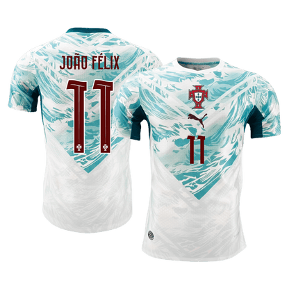 Maillot de football extérieur JOÃO FÉLIX #11 Portugal Coupe du Monde 2026 pour homme - Version joueur - Coupe ajustée