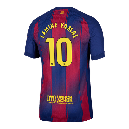Maillot de foot domicile Homme Lamine Yamal #10 FC Barcelone saison 2025/26 - Coupe slim