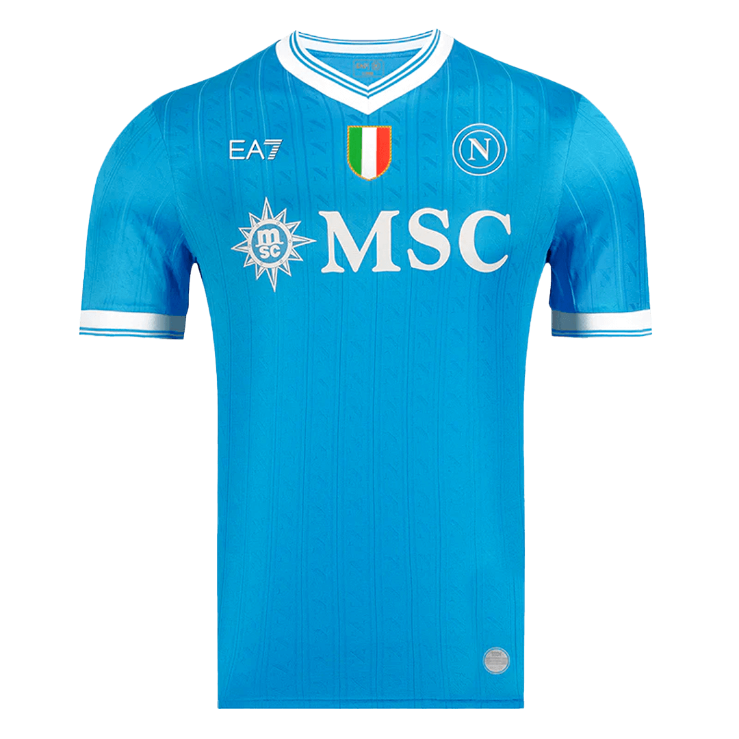 Maillot de football domicile officiel Napoli 2025/26 pour homme - Coupe ajustée