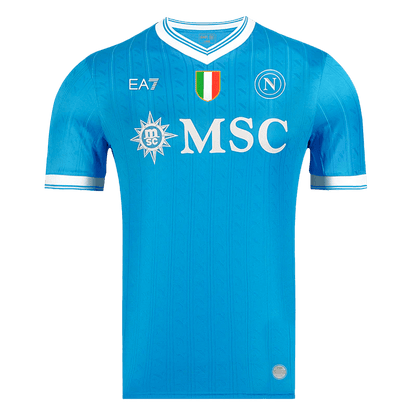Maillot de football domicile officiel Napoli 2025/26 pour homme - Coupe ajustée