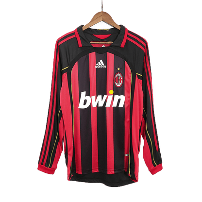 Maillot de football rétro RONALDO #99 AC Milan domicile manches longues homme 2006/07